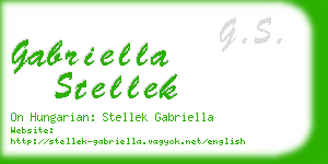 gabriella stellek business card